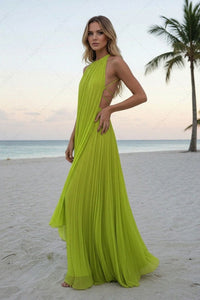 Backless Design Highlights this Chic Sleeveless Dress