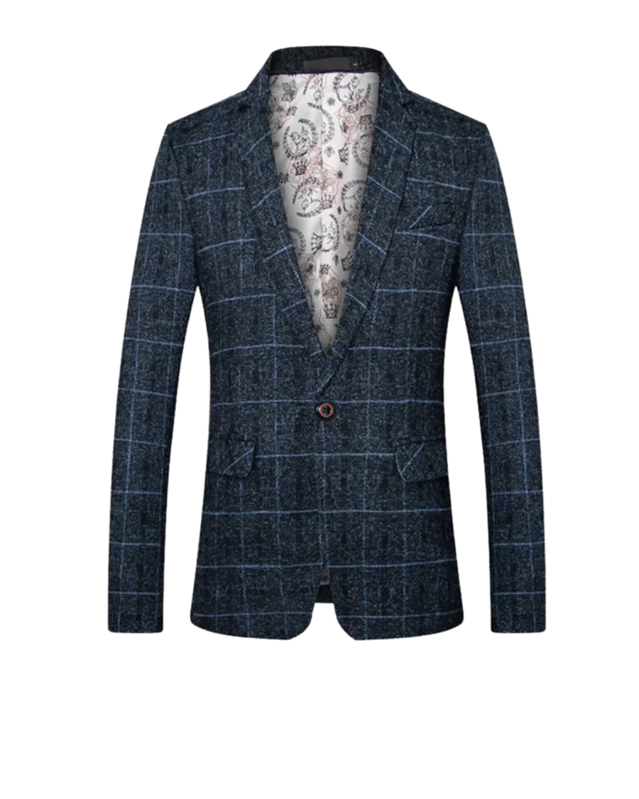 Achille | Men's Bold Check Tailored Blazer