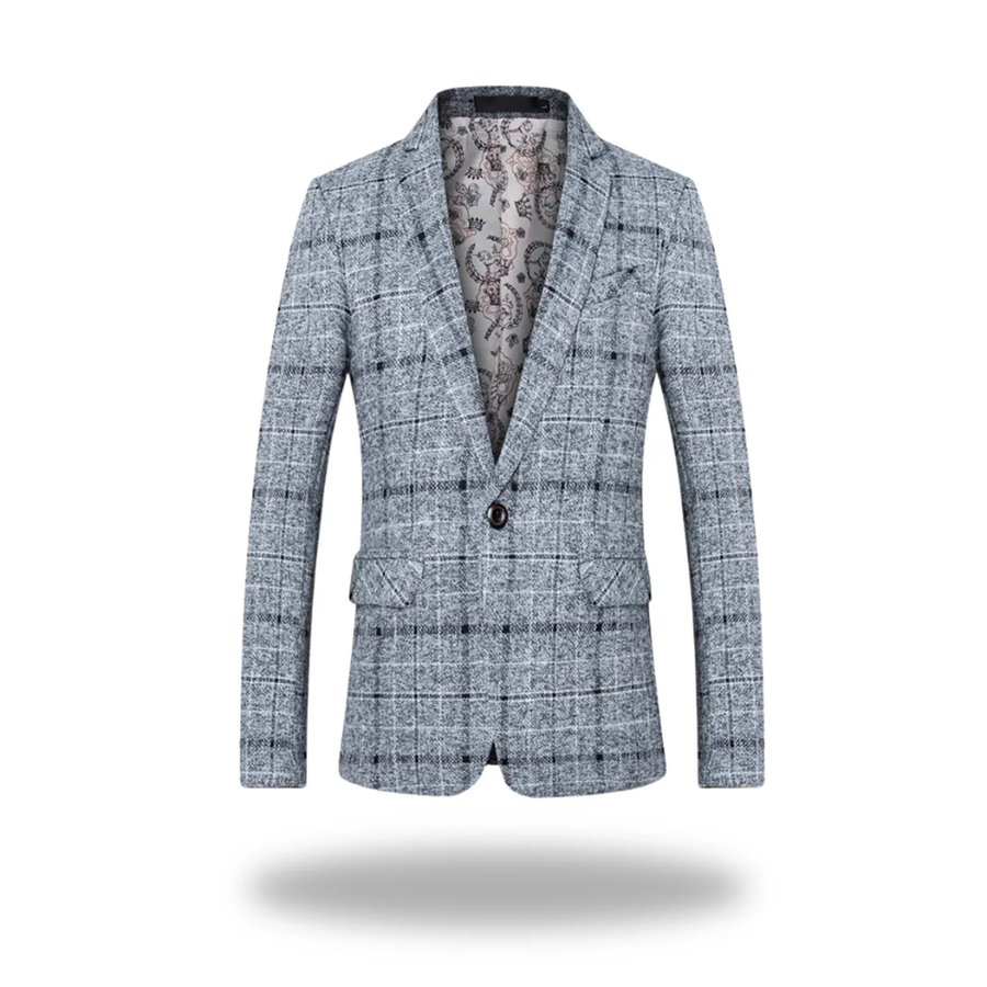 Achille | Men's Bold Check Tailored Blazer