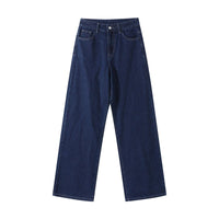 Adeline Jeans with Wide Leg and Fitted in Blue