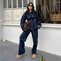 Adeline Jeans with Wide Leg and Fitted