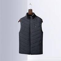 Adeline Vest with Pockets in Grey