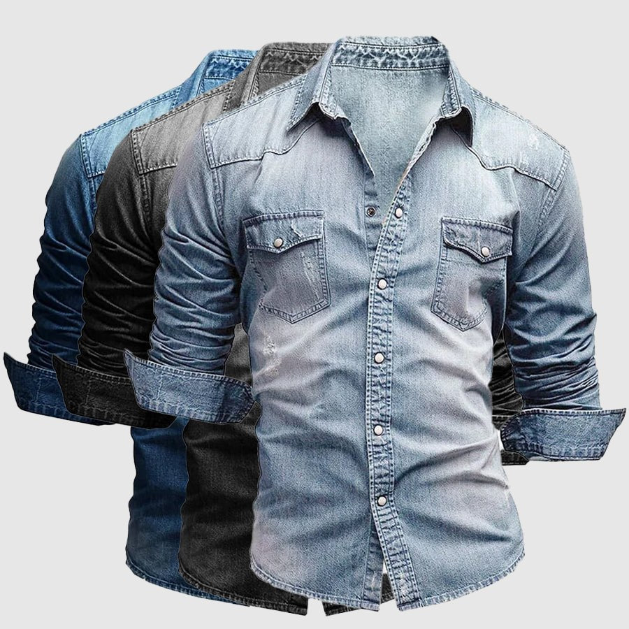 Adrian Casual Denim Shirt