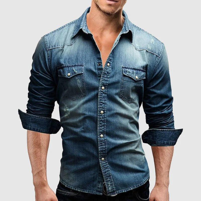 Adrian Casual Denim Shirt