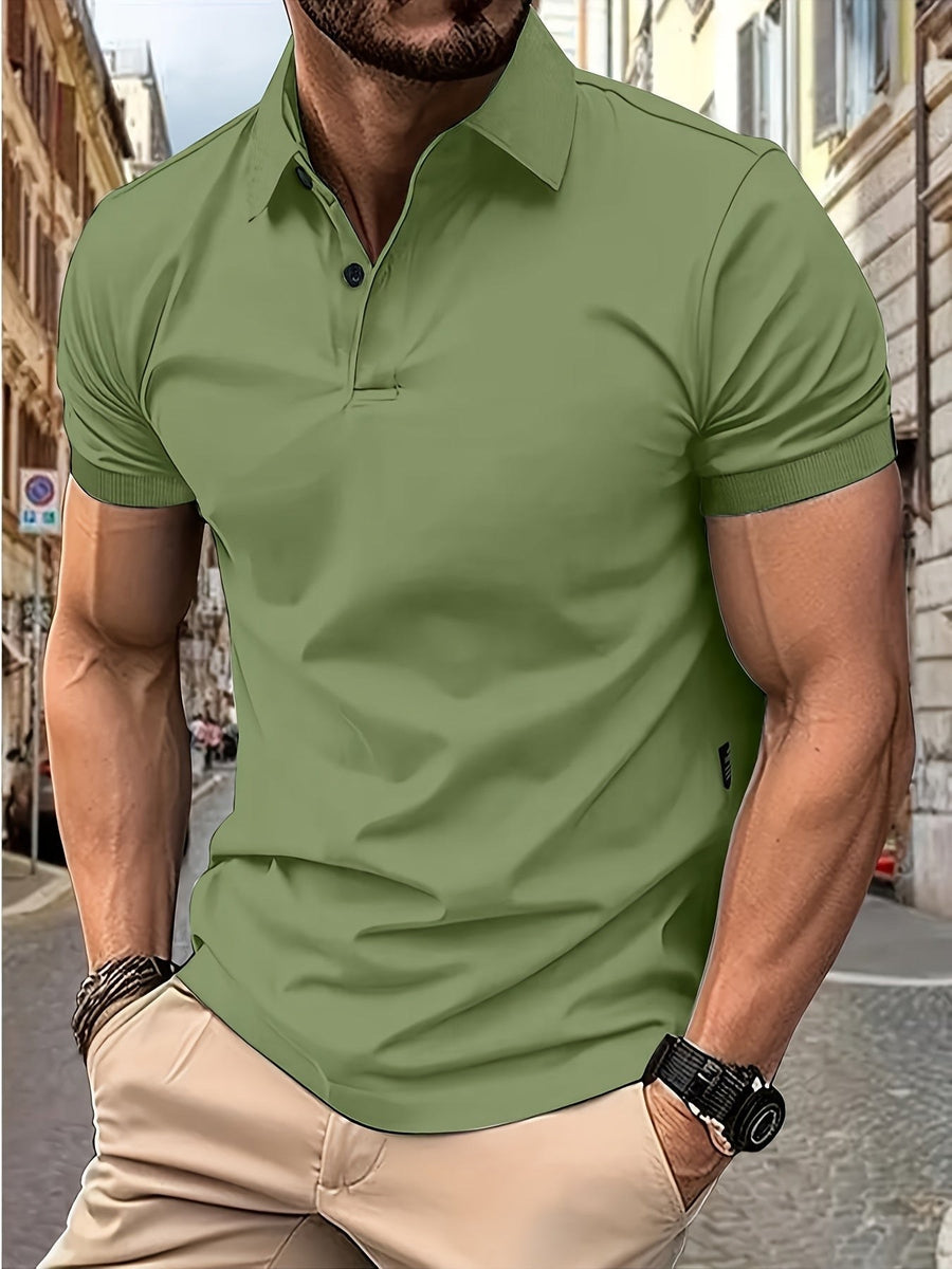 Adrian Comfortable Polo with Short Sleeve in Green