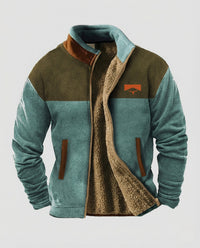 Adrian Jacket with Zip Front in Blue