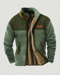 Adrian Jacket with Zip Front in Green