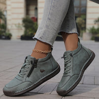 Elfriede | Women's Comfort Lace-Up Zip Shoes