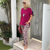 Afton™ Two-Piece Set – Effortless Polish, All-Day Comfort in Purple