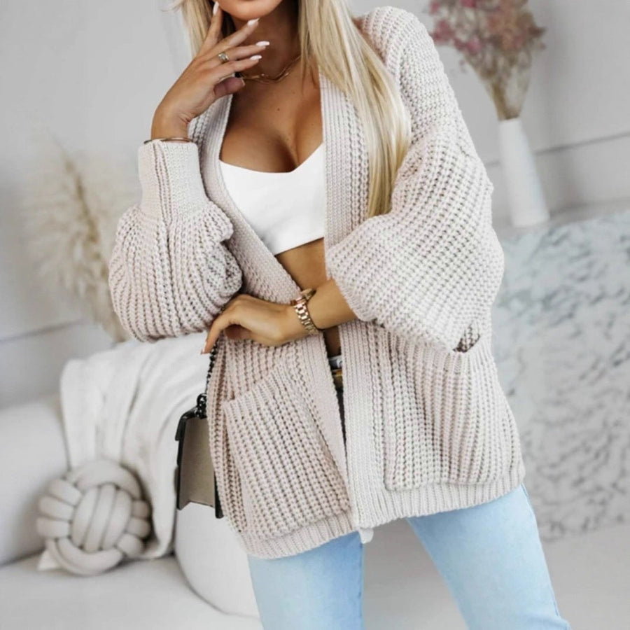 Agnes Casual Knit Cardigan with Pockets