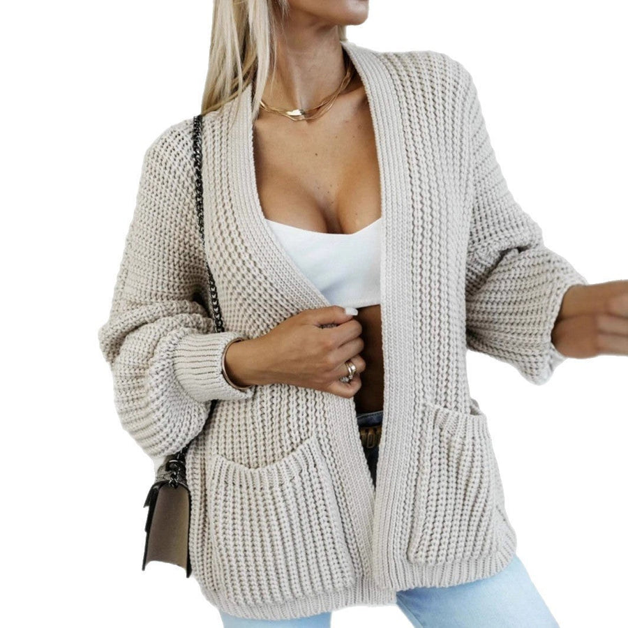 Agnes Casual Knit Cardigan with Pockets