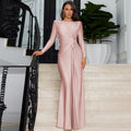 Agnes Elegant Maxi Dress with Long Sleeve