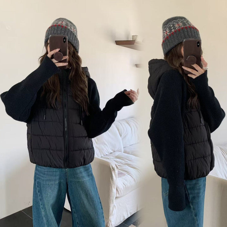 Agnes Jacket with Hood in Black