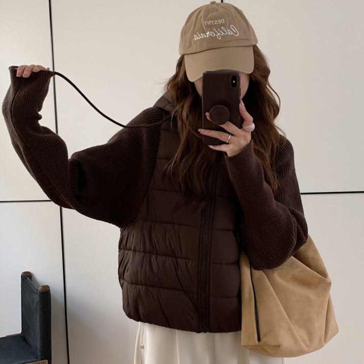 Agnes Jacket with Hood in Coffee