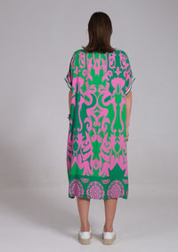 Ainsley™ Elegant Floral Dress in Pink