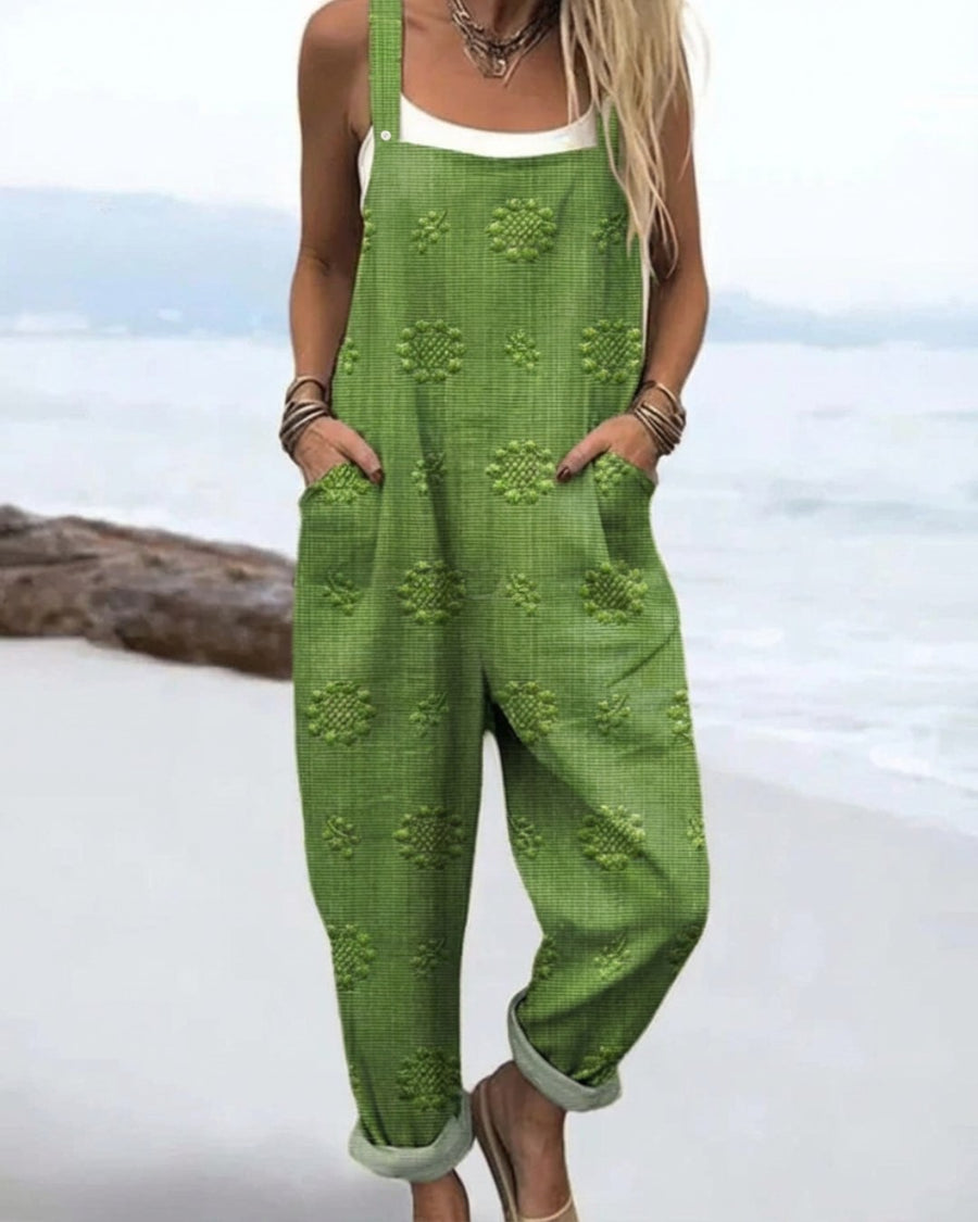 Aiza™ Meadow Glow Jumpsuit in Green
