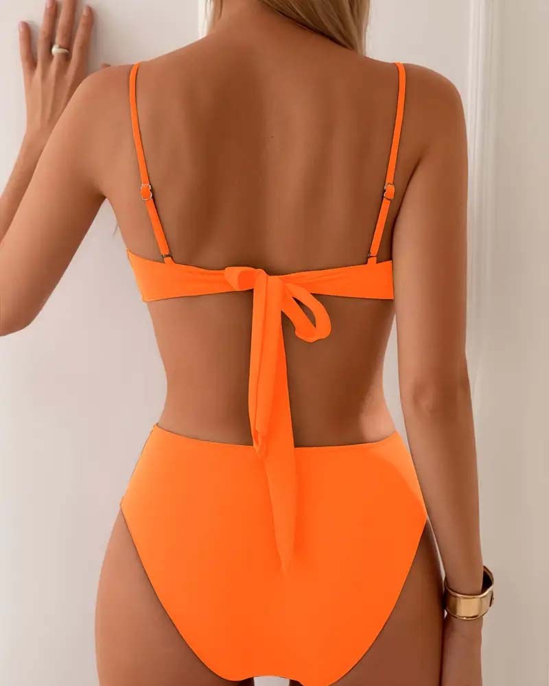 Alanna™ Sexy Trendy Two-Piece Bikini in Orange