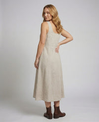 Alara Casual Linen Blend Maxi Dress