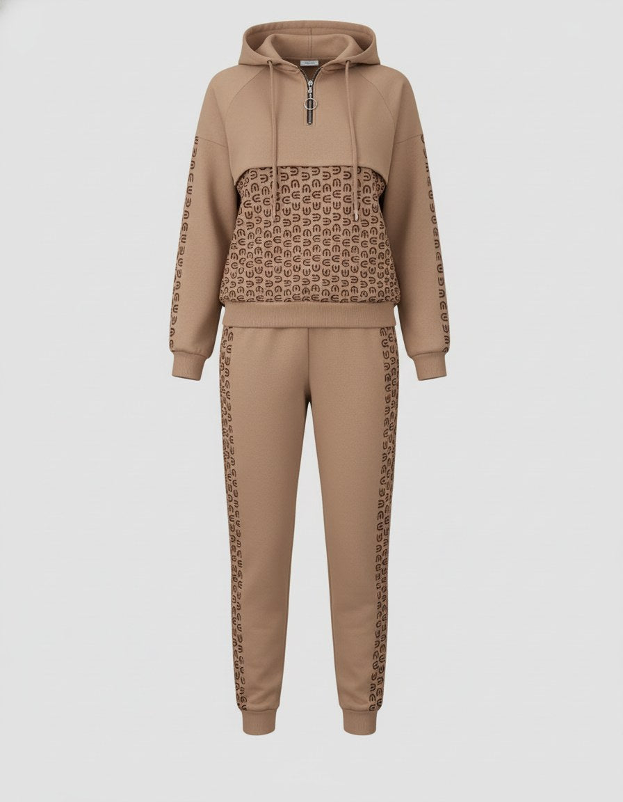 Alara Comfortable Suit in Brown