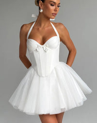Alara Elegant Dress in White