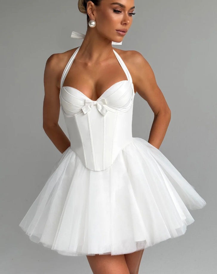 Alara Elegant Dress in White