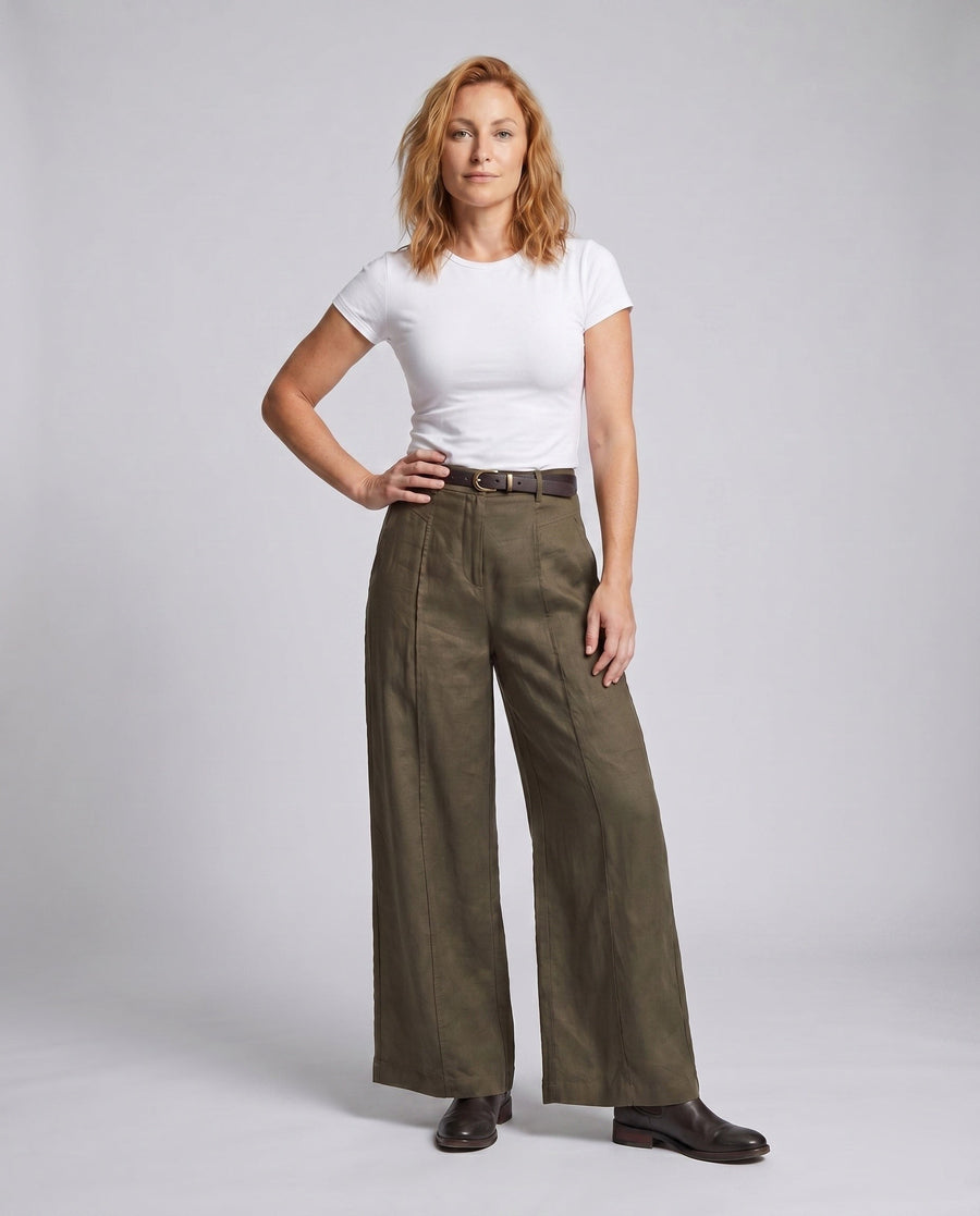 Alara Elegant Linen Trousers