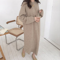 Alara Knit Dress with Oversized in Hafer