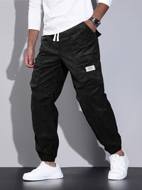Alaric Corduroy Trousers in Black