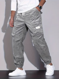 Alaric Corduroy Trousers in Grey