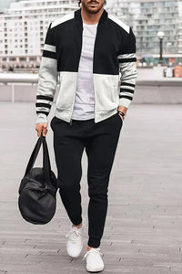 Alaric Suit in White and Black