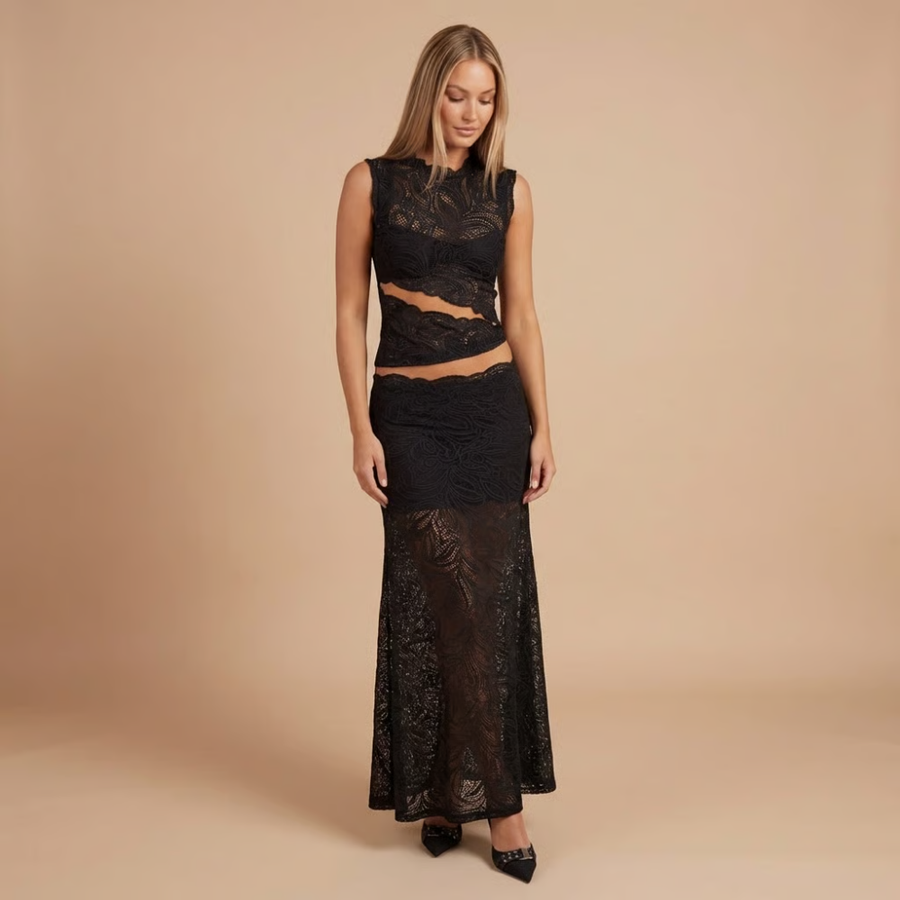 Alessandra Lace Maxi Set