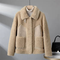 Alessia Klein Sherpa Jacket in Apricot