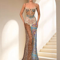 Alessia Lace Dress in Blue