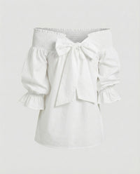 Alessia Linen Blend Dress in White