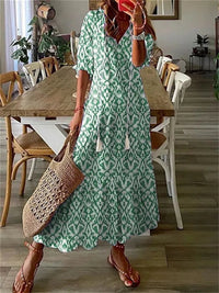 Alessia Summer Dress in Green