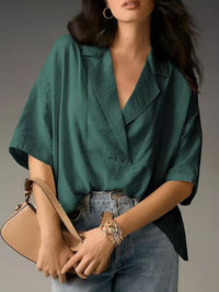 Alice Elegant Blouse in Green
