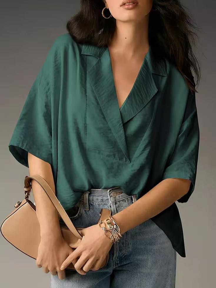 Alice Elegant Blouse in Green