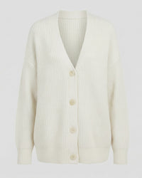 Alice Elegant Knit Cardigan in White