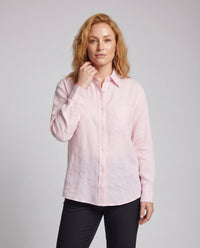Alice Elegant Linen Blouse with Oversized