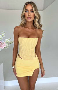 Melanie Mini Skirt - Lemon
