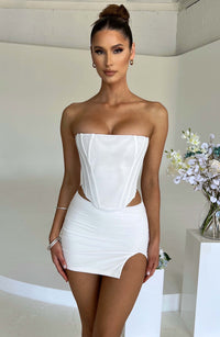 Melanie Mini Skirt - White