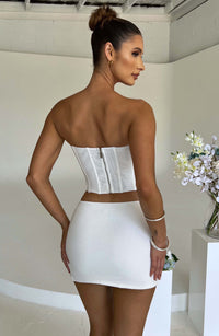 Melanie Mini Skirt in White