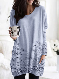 Alinta™ Printed Cozy Sweater in Purple