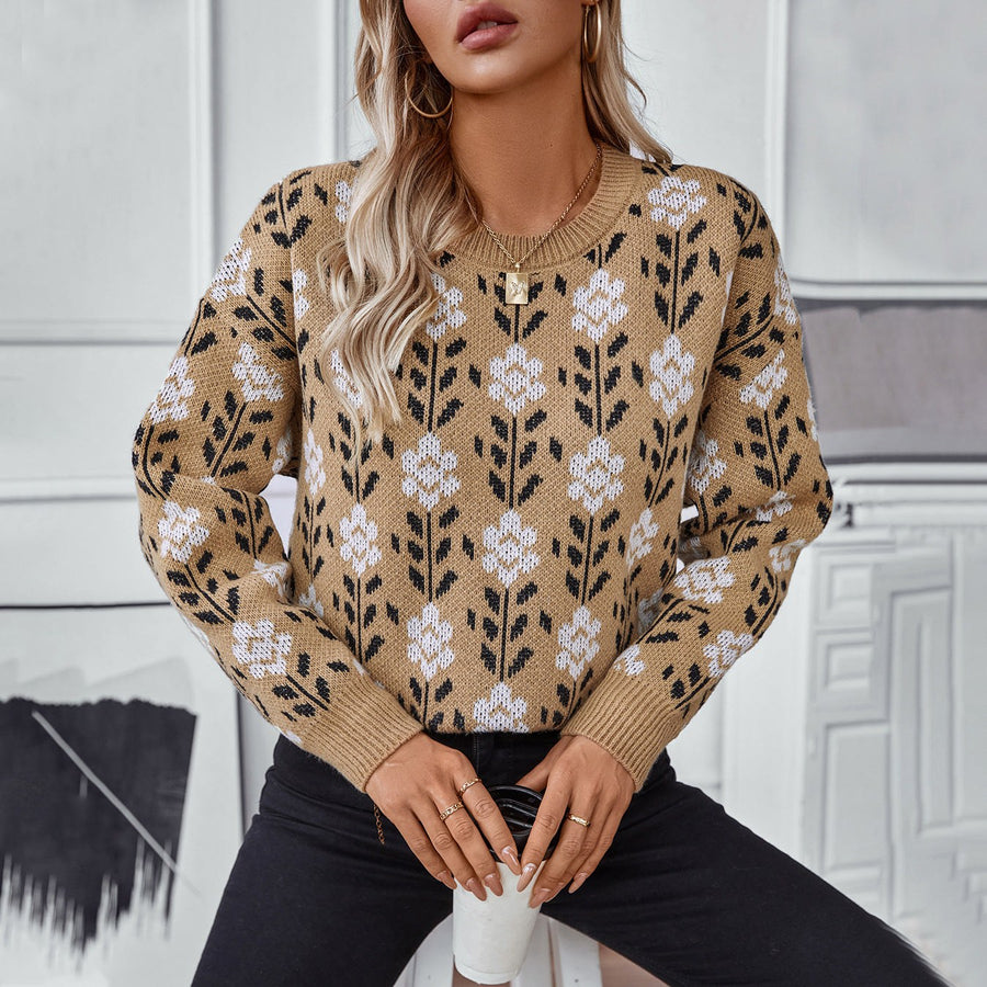 Althea Casual Sweater with Crew Neck