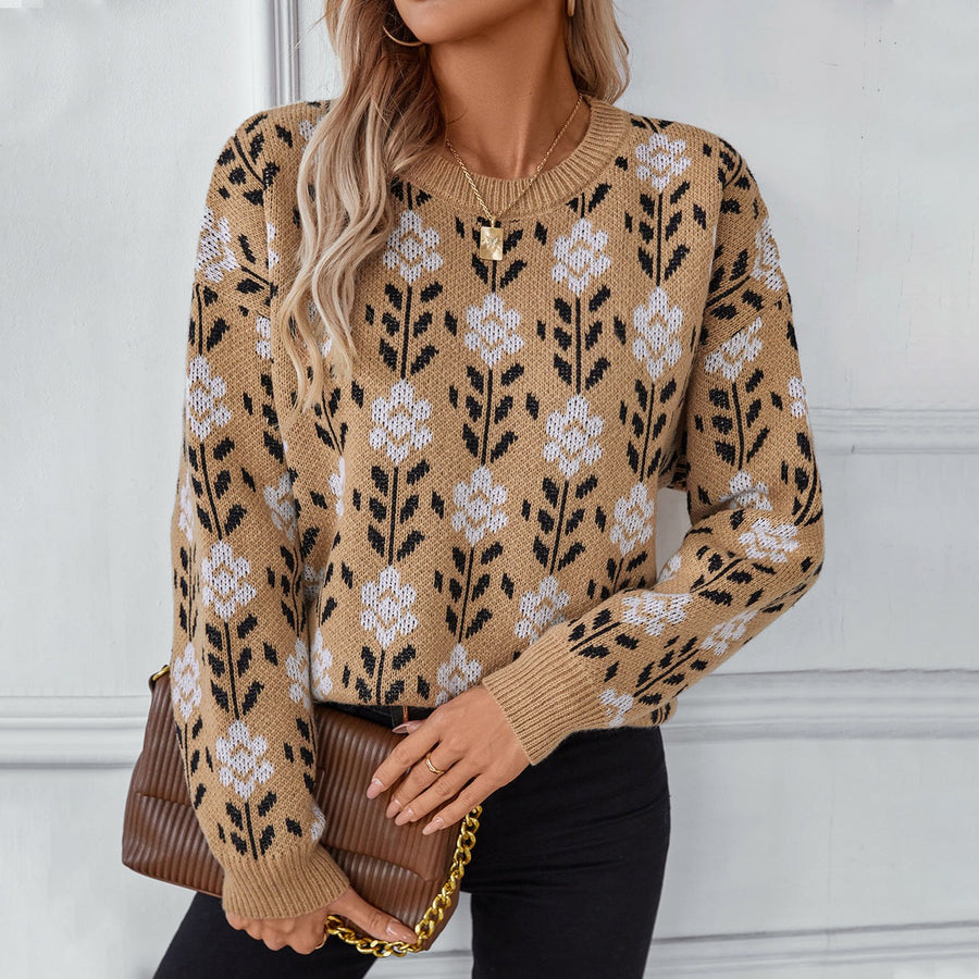 Althea Casual Sweater with Crew Neck