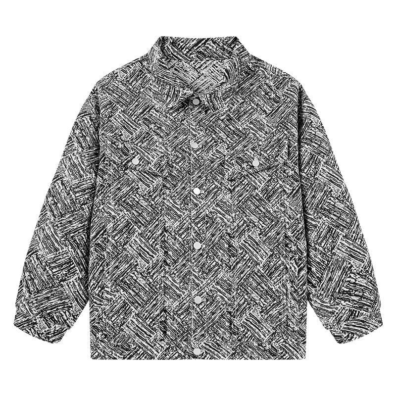 Althea Elegant Quilted Jacket in Black