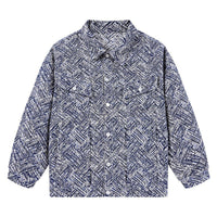 Althea Elegant Quilted Jacket in Blue