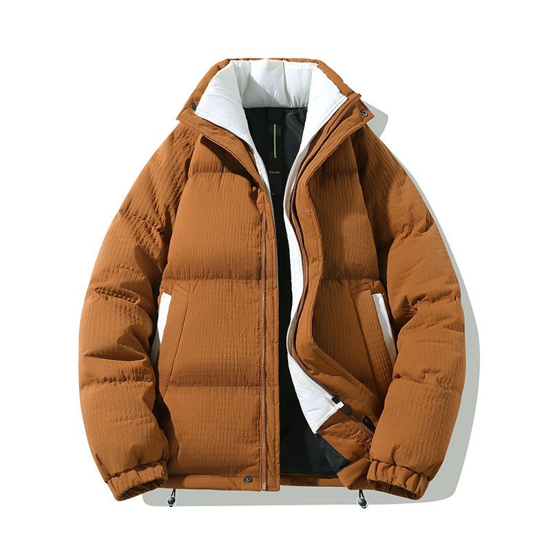 Althea Jacket with Zip Front and Pockets in Brown