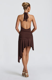 Jacinta Mini Skirt - Plum Brown