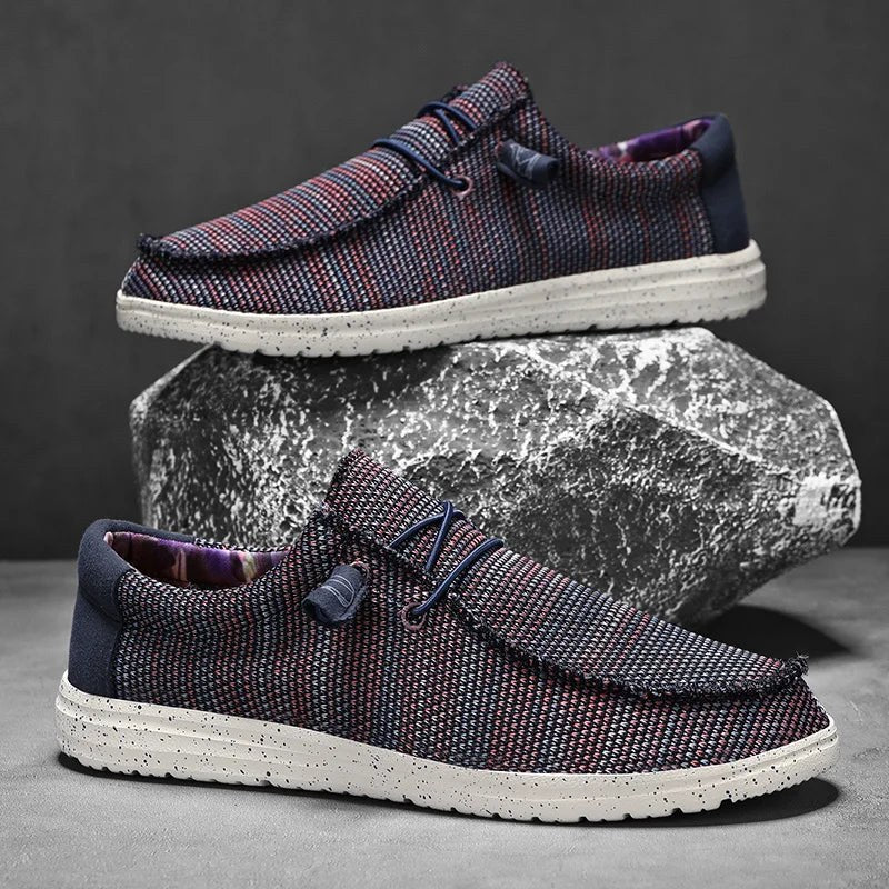 Alton Slip-On Shoe in Blue Maroon